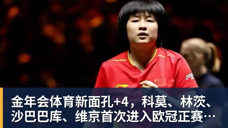 金年会体育新面孔+4，科莫、林茨、沙巴巴库、维京首次进入欧冠正赛阶段