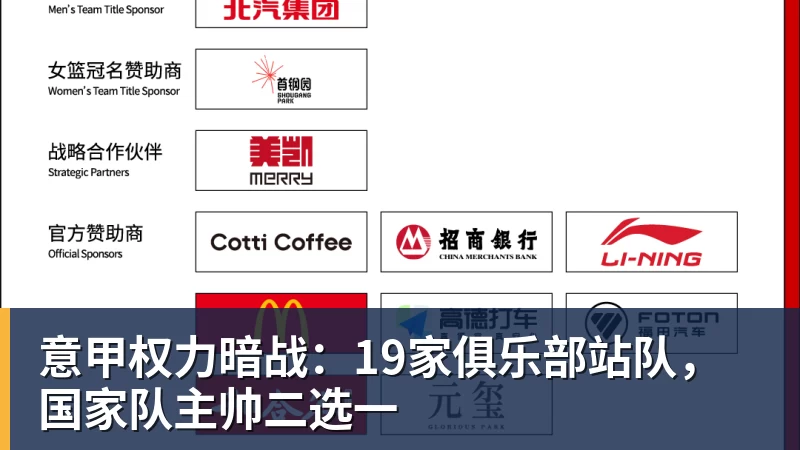 意甲权力暗战：19家俱乐部站队，国家队主帅二选一